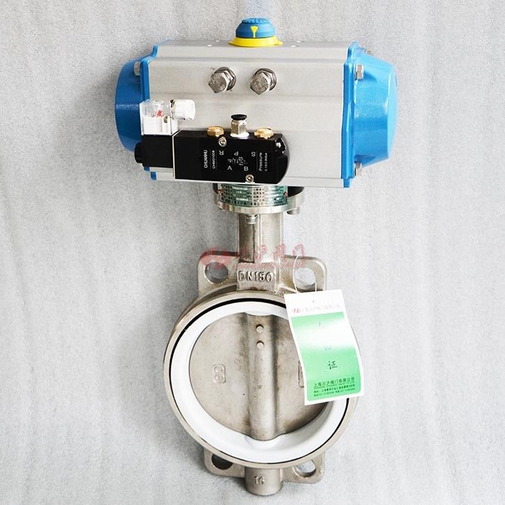 氣動四氟蝶閥實(shí)物圖